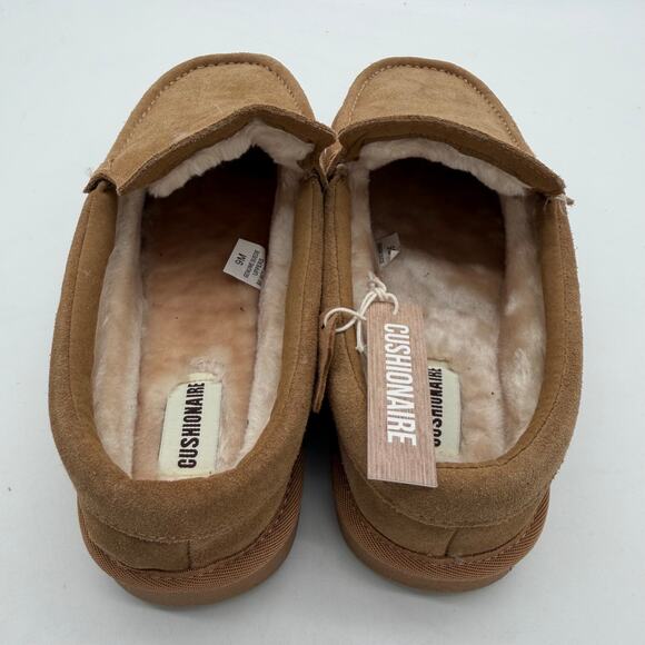 CushionAire Men\'s Cozy Suede Leather Chestnut Comfort Casual Slipper Moccasin 9 main image 6